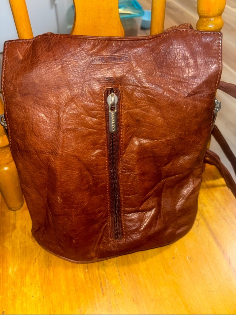 Vintage Rialto genuine leather crossbody bag